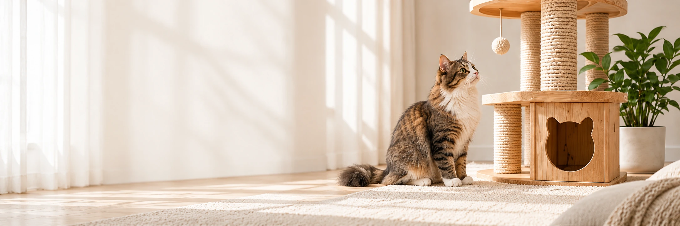 PANQIN pet furniture in a warm natural interior