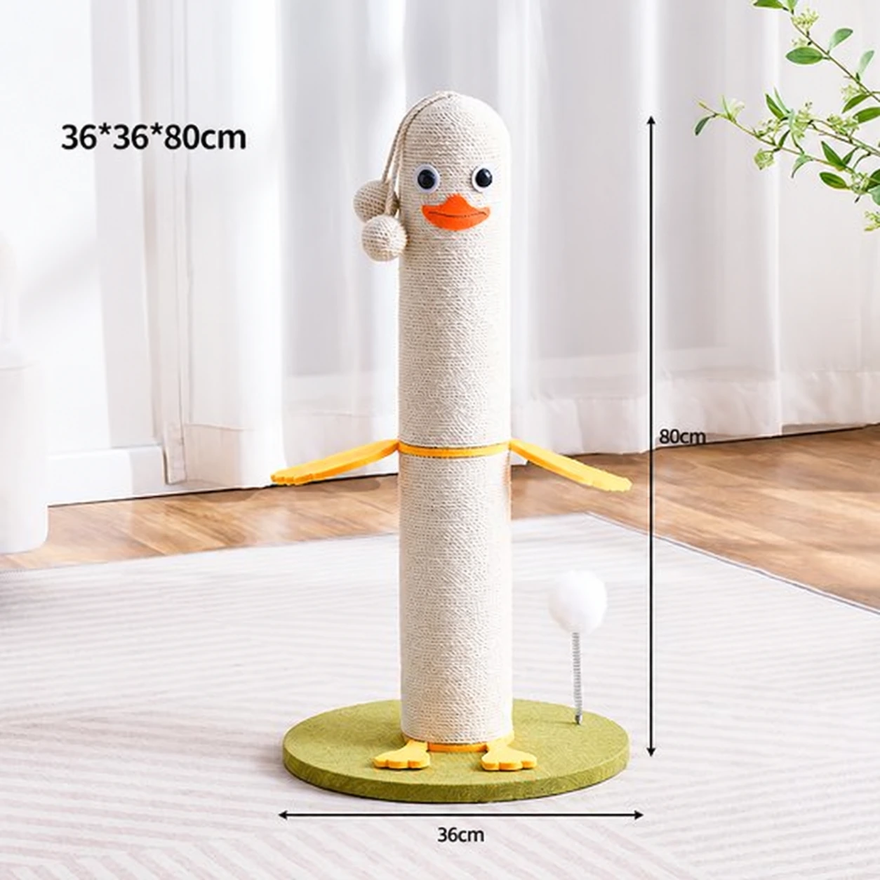 Duckling Cat Scratcher Post