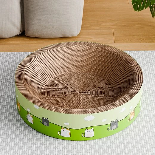 Wide-Rim Round Cat Scratcher 45 cm