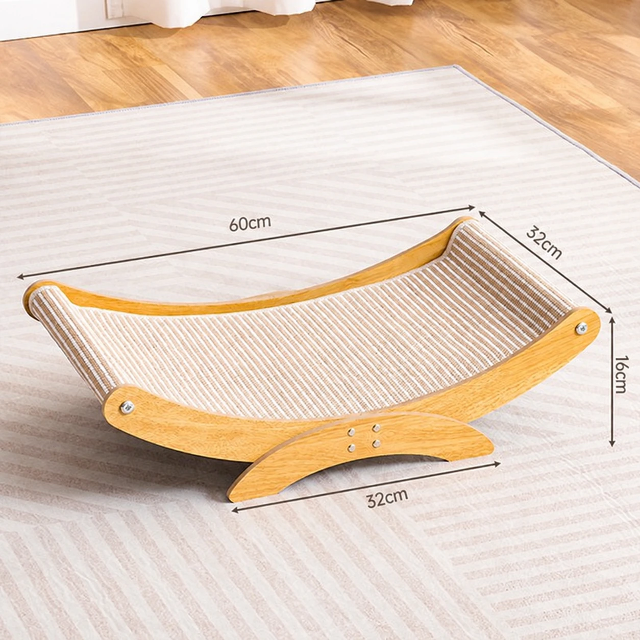 Arc Sofa Cat Bed (Jute Loop Carpet)